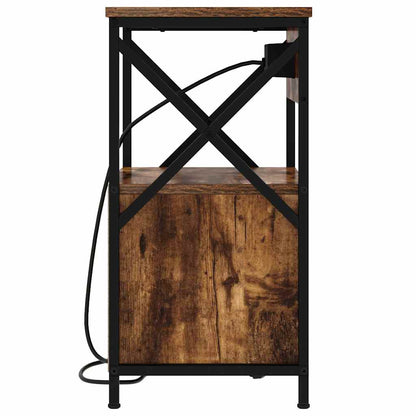 Armadio da Notte Rovere fumé 40 x 31 x 60 cm Legno multistrato | homemem39