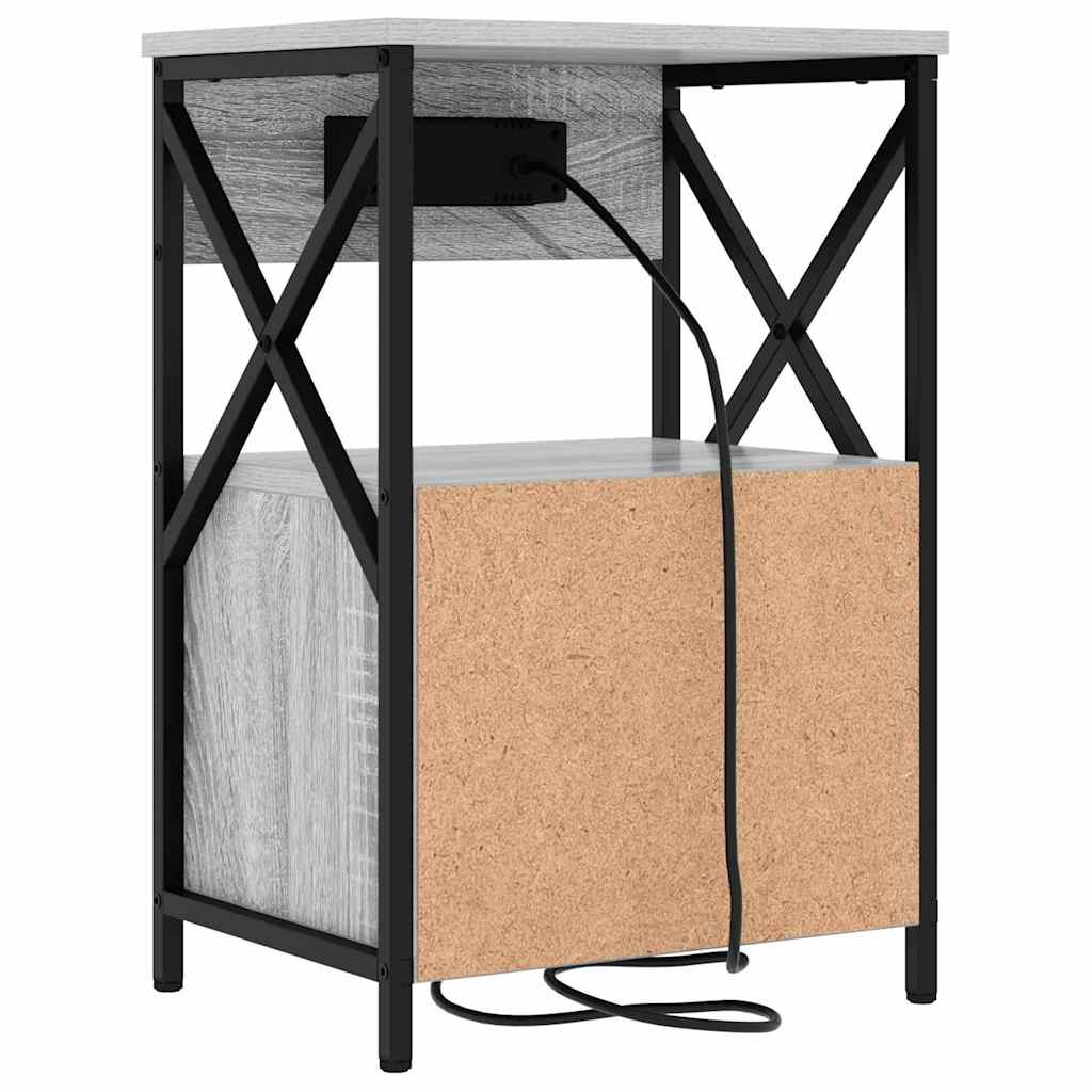 Armadio da Notte con cassetto Grigio Sonoma 40 x 31 x 60 cm | homemem39