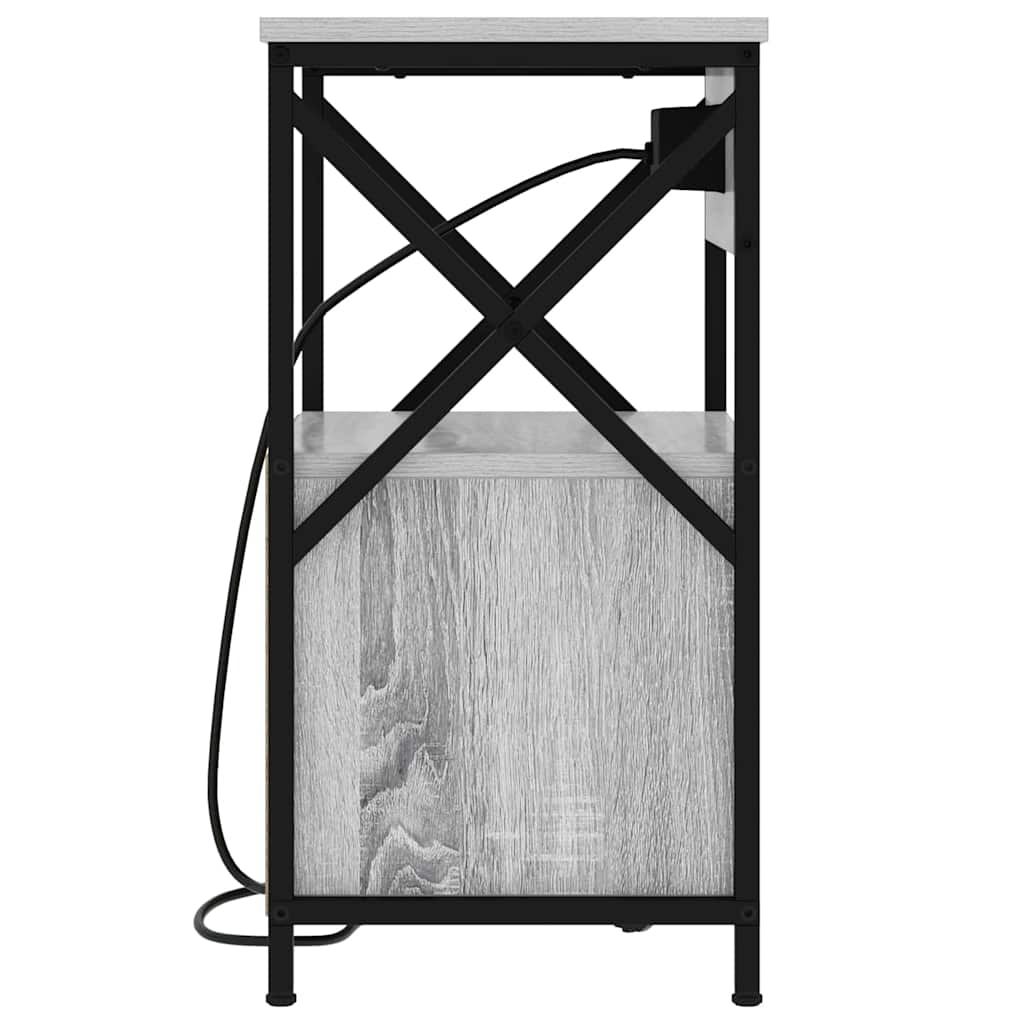 Armadio da Notte con cassetto Grigio Sonoma 40 x 31 x 60 cm | homemem39