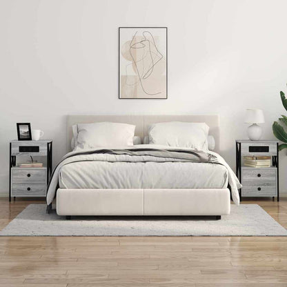 Armadio da Notte 2 pcs Grigio Sonoma 40 x 31 x 60 cm | homemem39