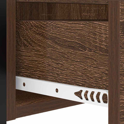 Armadio da Notte con cassetto Rovere Marrone 40 x 31 x 60 cm | homemem39
