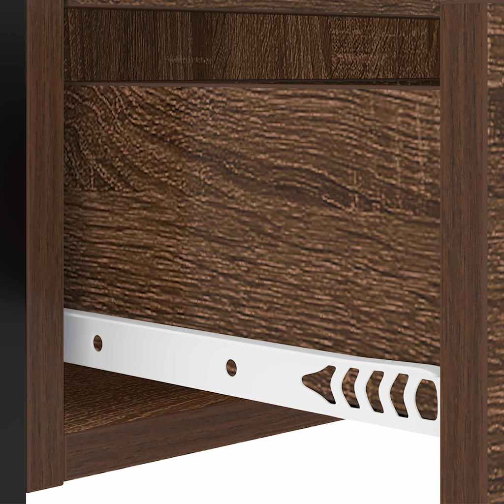 Armadio da Notte 2 pcs Rovere Marrone 40 x 31 x 60 cm | homemem39