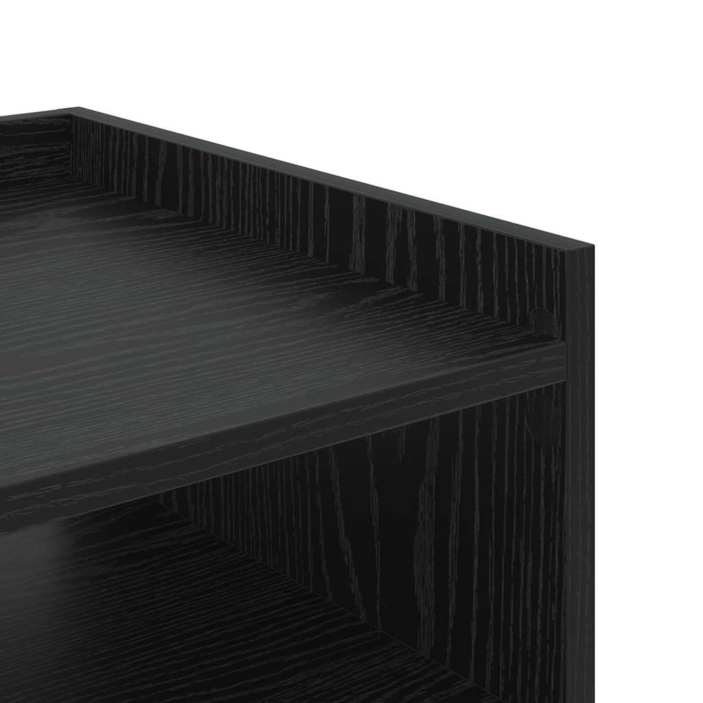 Armadio da Notte Rovere Nero 40 x 40 x 61 cm Legno multistrato | homemem39