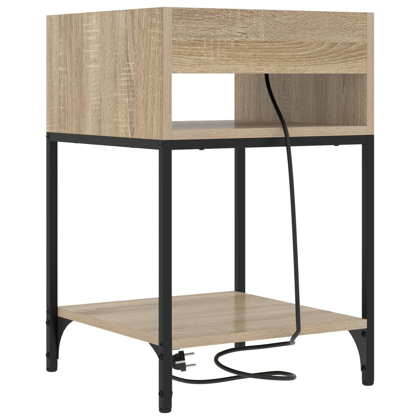 Armadio da Notte con lo scaffale Rovere Sonoma 40 x 40 x 61 cm | homemem39