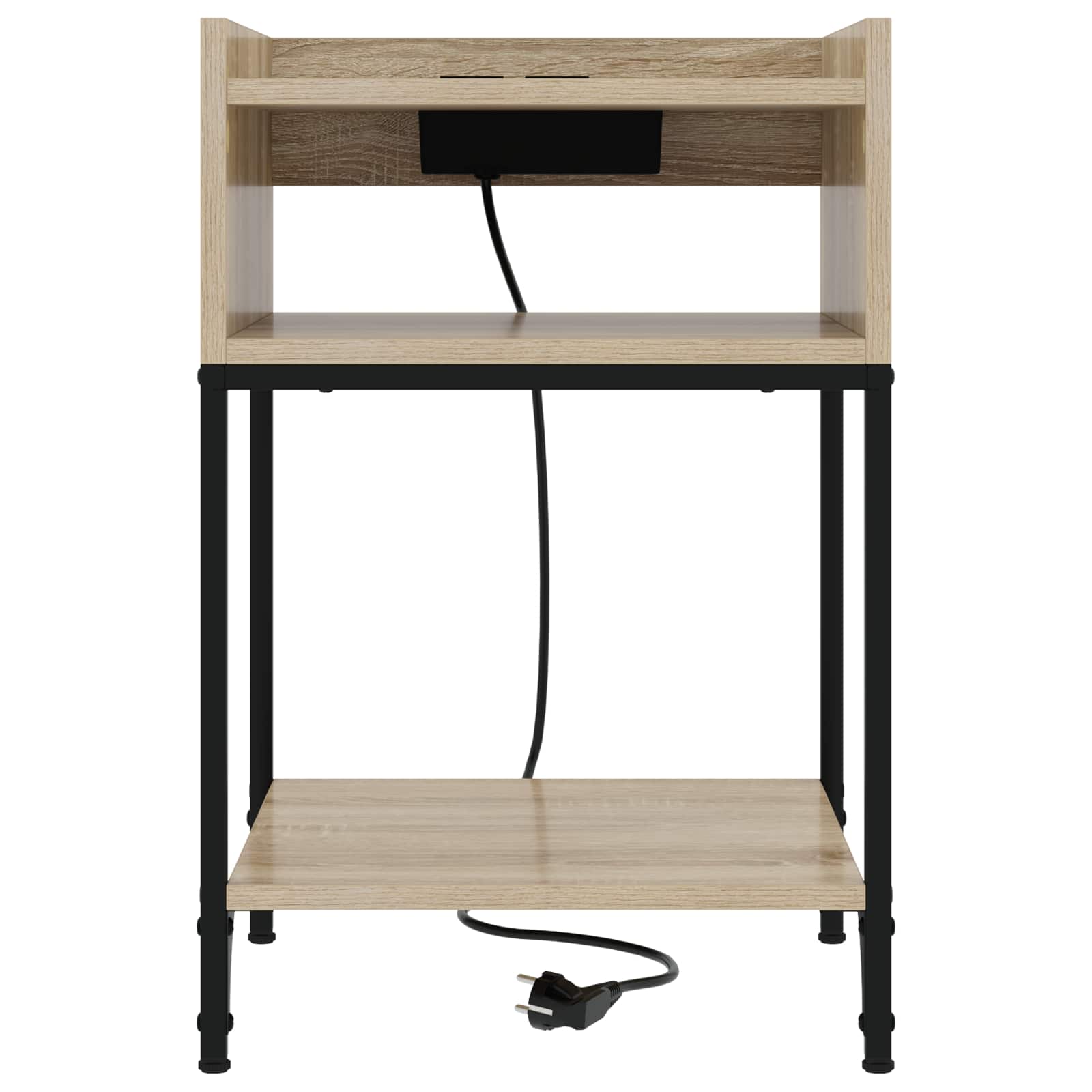Armadio da Notte con lo scaffale Rovere Sonoma 40 x 40 x 61 cm | homemem39