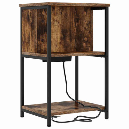 Armadio da Notte Rovere fumé 40 x 40 x 61 cm Legno multistrato | homemem39
