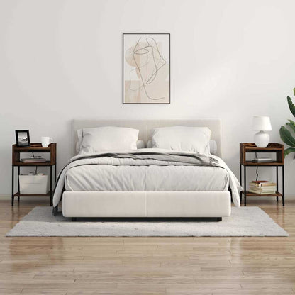 Armadio da Notte 2 pcs Rovere fumé 40 x 40 x 61 cm | homemem39