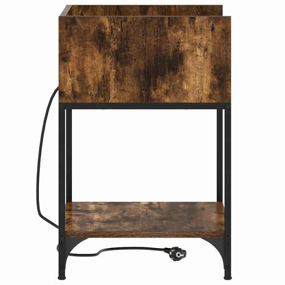 Armadio da Notte 2 pcs Rovere fumé 40 x 40 x 61 cm | homemem39