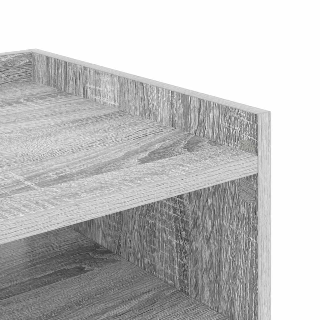 Armadio da Notte con lo scaffale Grigio Sonoma 40 x 40 x 61 cm | homemem39