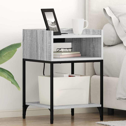 Armadio da Notte 2 pcs Grigio Sonoma 40 x 40 x 61 cm