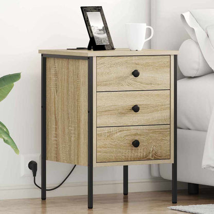 Armadio da Notte con cassetto Rovere Sonoma 42 x 41 x 61 cm | homemem39