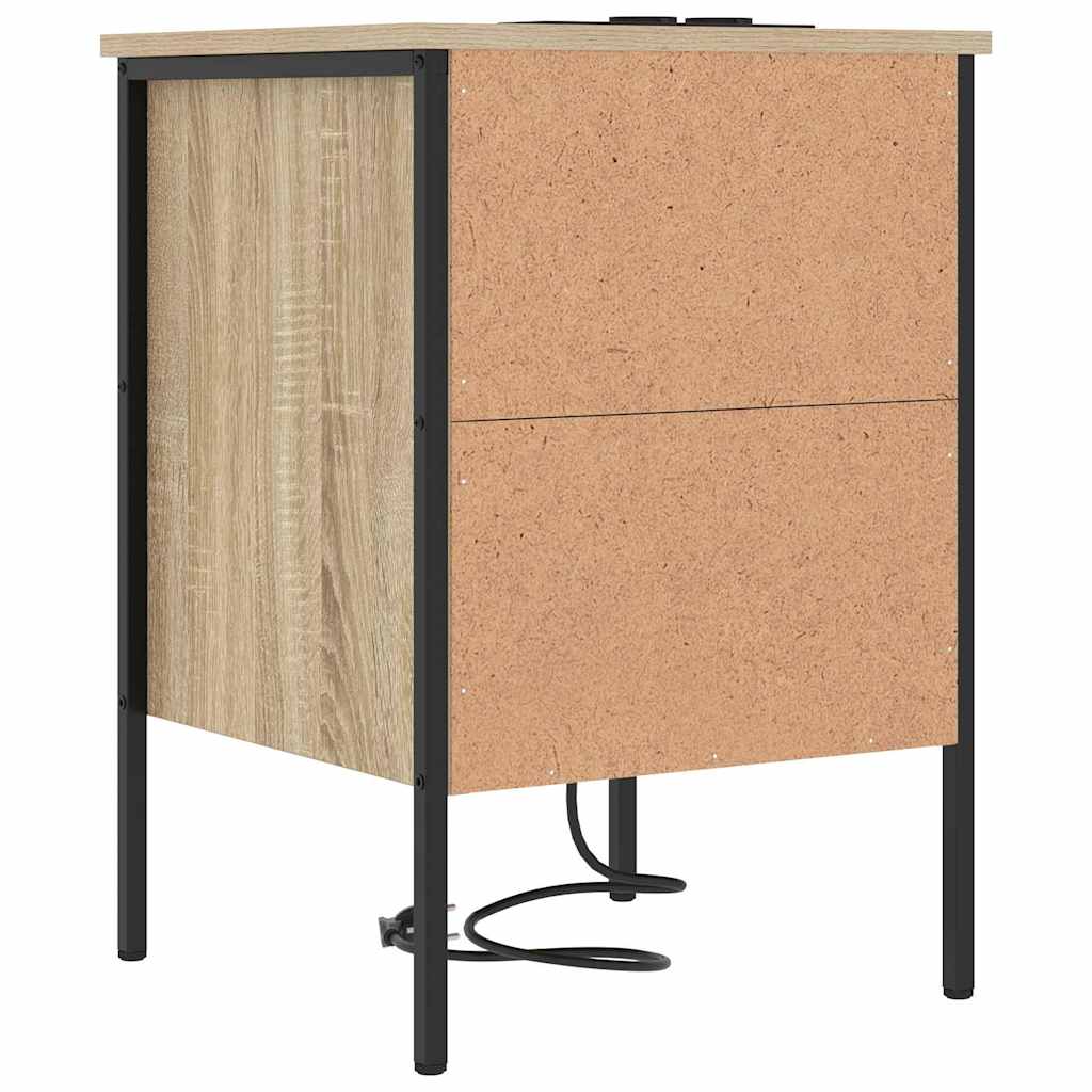 Armadio da Notte con cassetto Rovere Sonoma 42 x 41 x 61 cm | homemem39