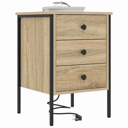 Armadio da Notte con cassetto Rovere Sonoma 42 x 41 x 61 cm | homemem39