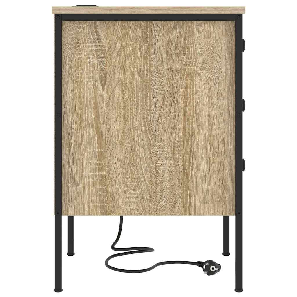 Armadio da Notte con cassetto Rovere Sonoma 42 x 41 x 61 cm | homemem39