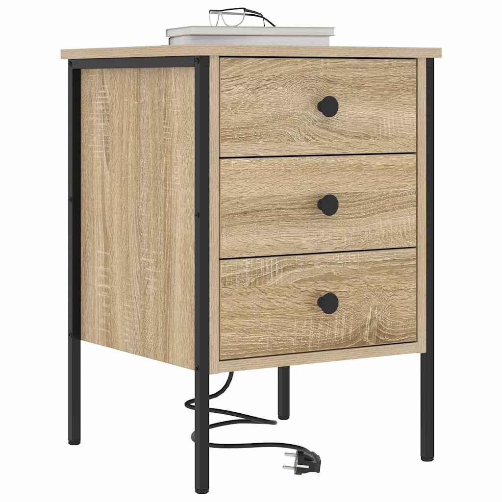 Armadio da Notte 2 pcs Rovere Sonoma 42 x 41 x 61 cm | homemem39