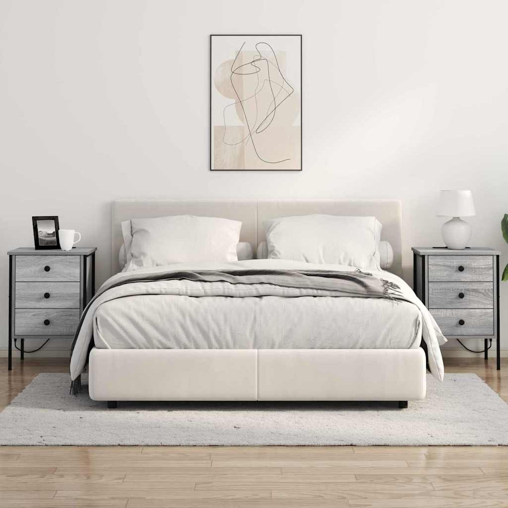 Armadio da Notte con cassetto Grigio Sonoma 42 x 41 x 61 cm | homemem39
