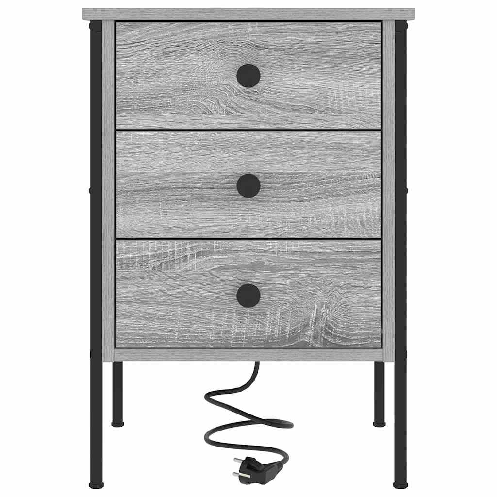 Armadio da Notte con cassetto Grigio Sonoma 42 x 41 x 61 cm | homemem39