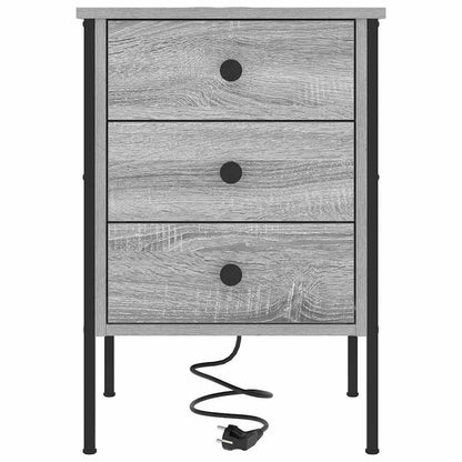 Armadio da Notte con cassetto Grigio Sonoma 42 x 41 x 61 cm | homemem39