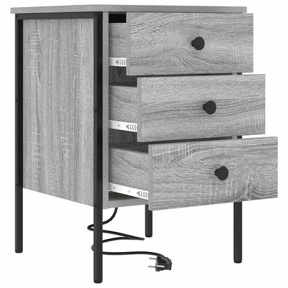 Armadio da Notte 2 pcs Grigio Sonoma 42 x 41 x 61 cm | homemem39