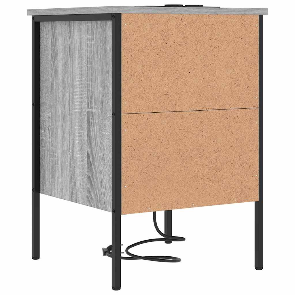Armadio da Notte 2 pcs Grigio Sonoma 42 x 41 x 61 cm | homemem39