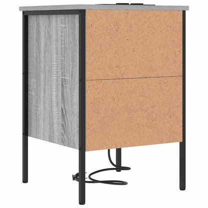 Armadio da Notte 2 pcs Grigio Sonoma 42 x 41 x 61 cm | homemem39