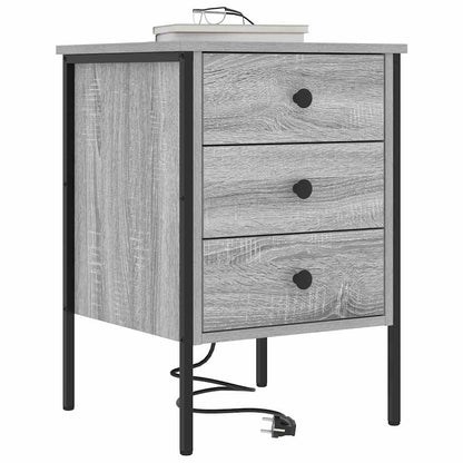 Armadio da Notte 2 pcs Grigio Sonoma 42 x 41 x 61 cm | homemem39