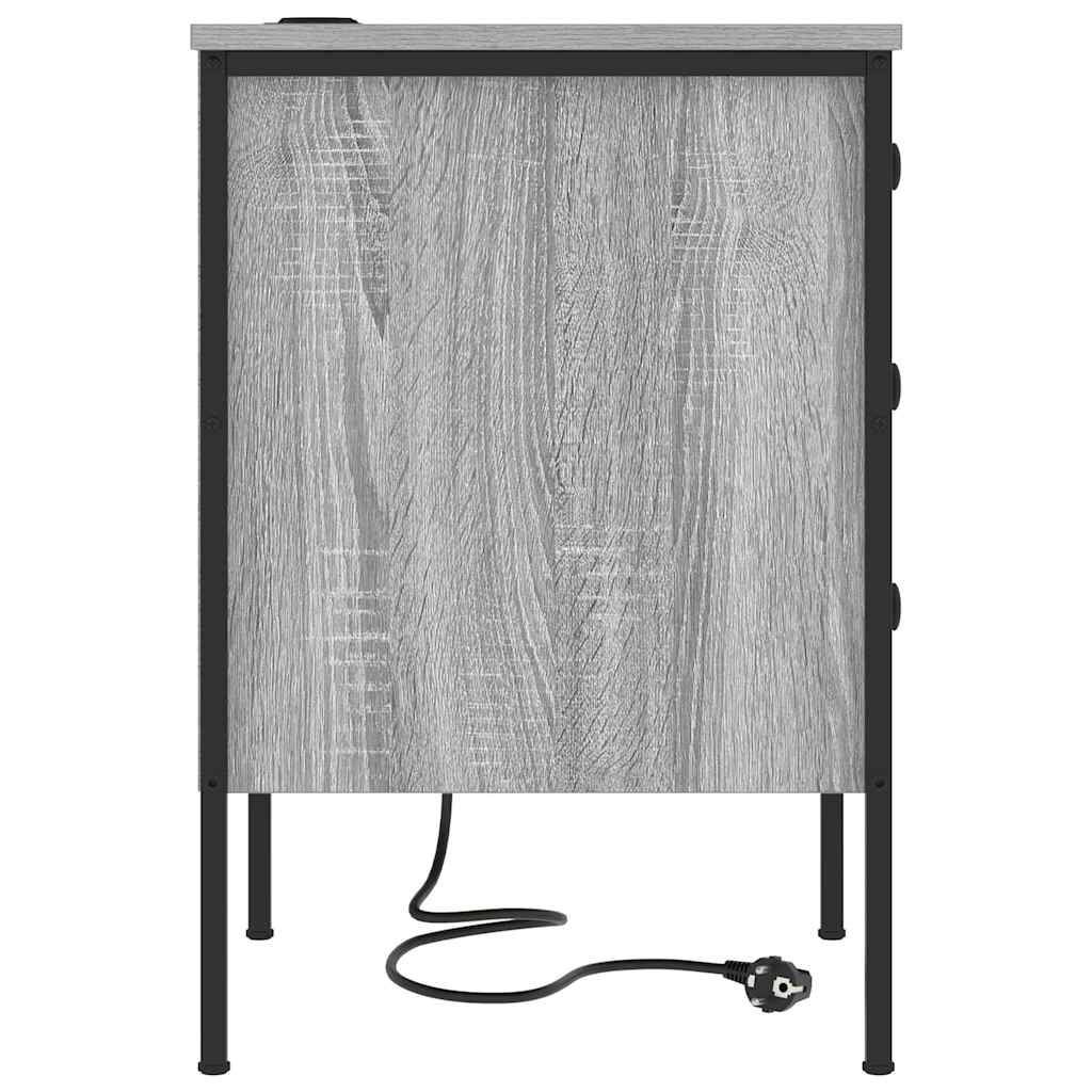 Armadio da Notte 2 pcs Grigio Sonoma 42 x 41 x 61 cm | homemem39