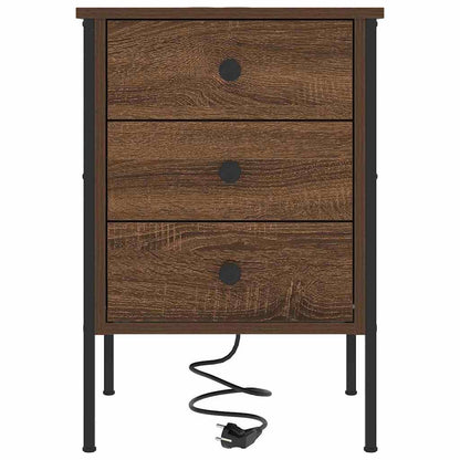 Armadio da Notte con cassetto Rovere Marrone 42 x 41 x 61 cm