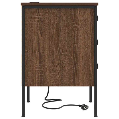 Armadio da Notte con cassetto Rovere Marrone 42 x 41 x 61 cm