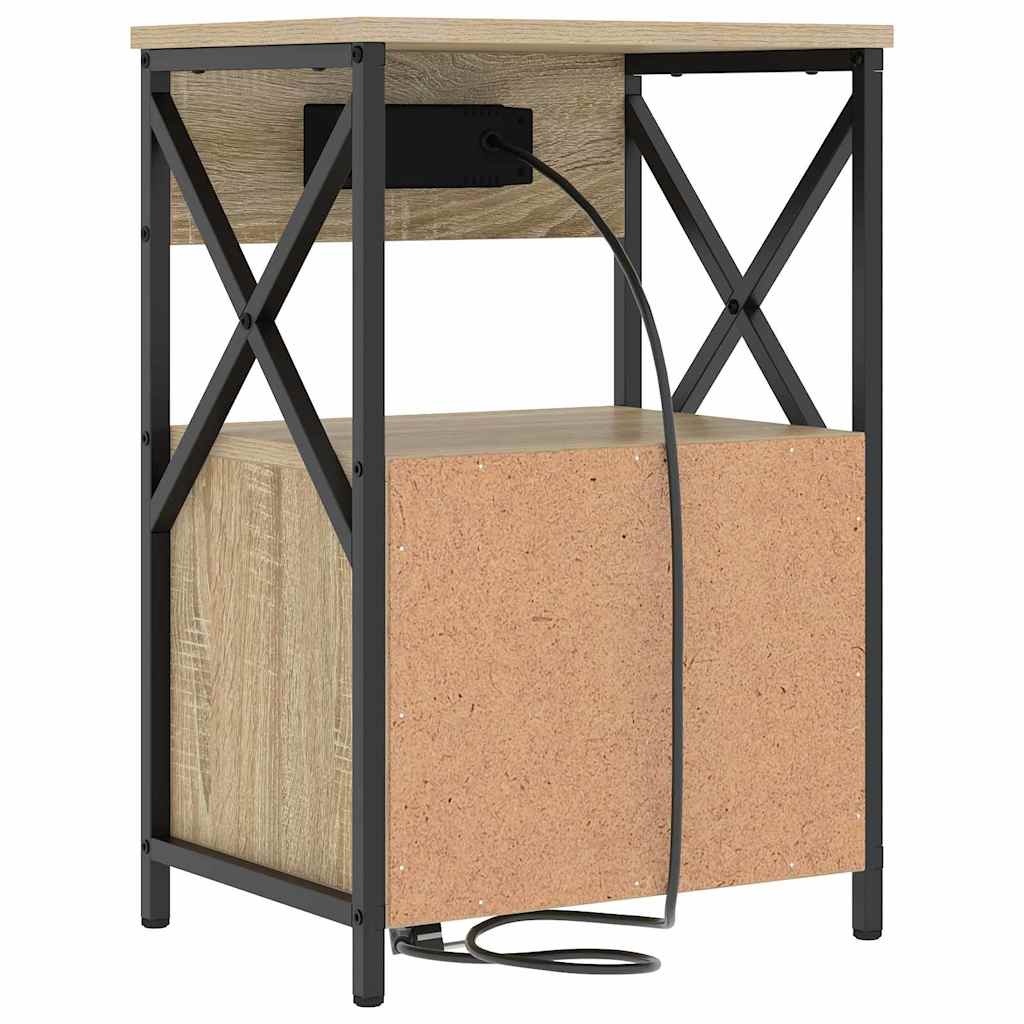 Armadio da Notte con cassetto Rovere Sonoma 40 x 31 x 60 cm
