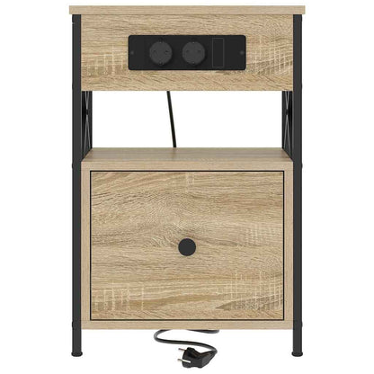 Armadio da Notte con cassetto Rovere Sonoma 40 x 31 x 60 cm