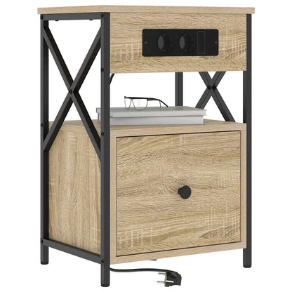 Armadio da Notte con cassetto Rovere Sonoma 40 x 31 x 60 cm