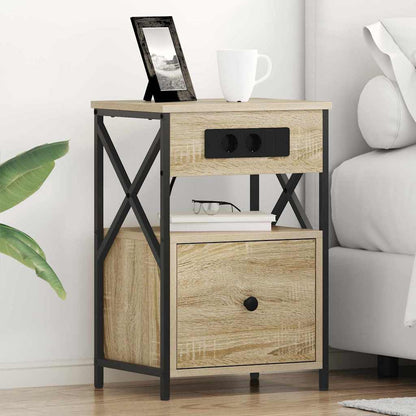 Armadio da Notte 2 pcs Rovere Sonoma 40 x 31 x 60 cm