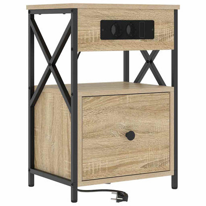 Armadio da Notte 2 pcs Rovere Sonoma 40 x 31 x 60 cm