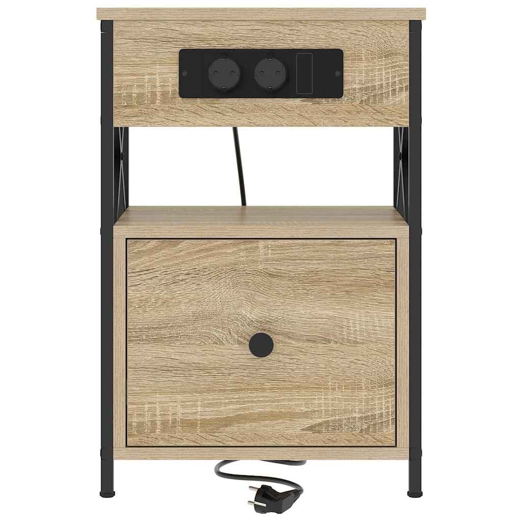 Armadio da Notte 2 pcs Rovere Sonoma 40 x 31 x 60 cm