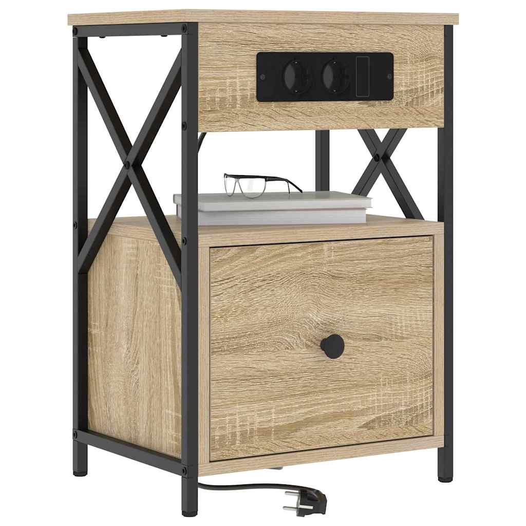 Armadio da Notte 2 pcs Rovere Sonoma 40 x 31 x 60 cm