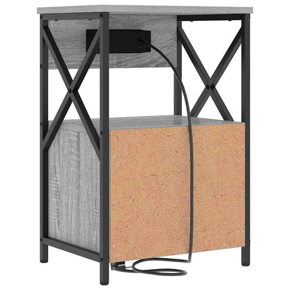 Armadio da Notte con cassetto Grigio Sonoma 40 x 31 x 60 cm | homemem39