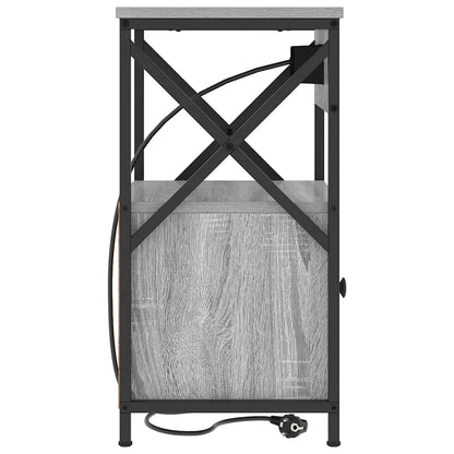 Armadio da Notte 2 pcs Grigio Sonoma 40 x 31 x 60 cm | homemem39