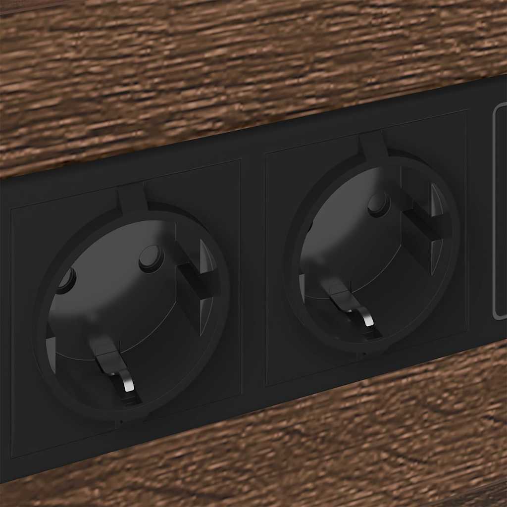 Armadio da Notte con cassetto Rovere Marrone 40 x 31 x 60 cm