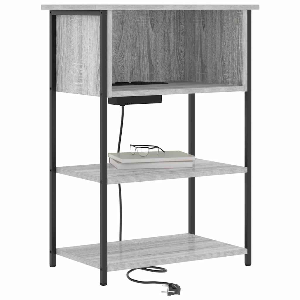Armadio da Notte Grigio Sonoma 55 x 31 x 76 cm | homemem39