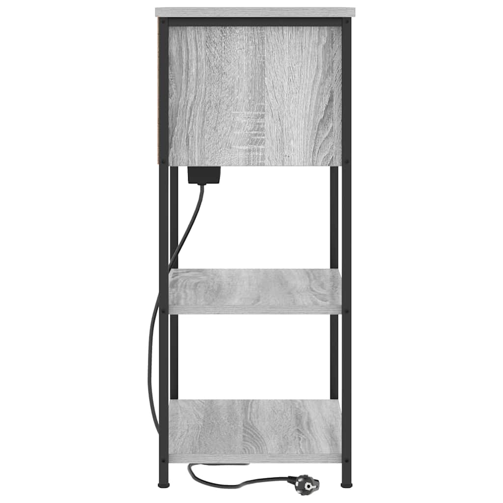 Armadio da Notte Grigio Sonoma 55 x 31 x 76 cm | homemem39