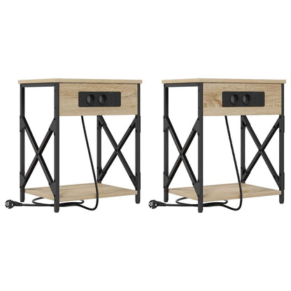Armadio da Notte 2 pcs Rovere Sonoma 41 x 31 x 51 cm | homemem39