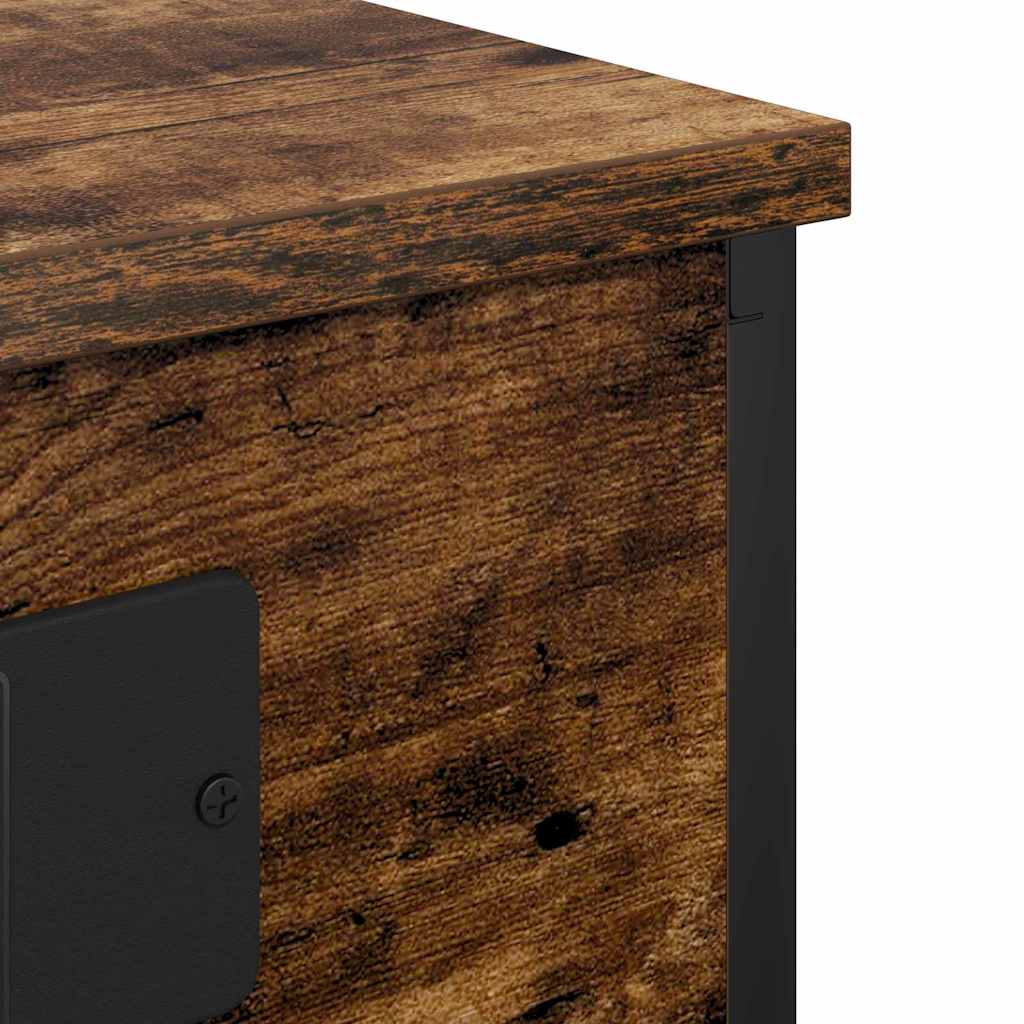 Armadio da Notte Rovere fumé 41 x 31 x 51 cm Legno multistrato | homemem39