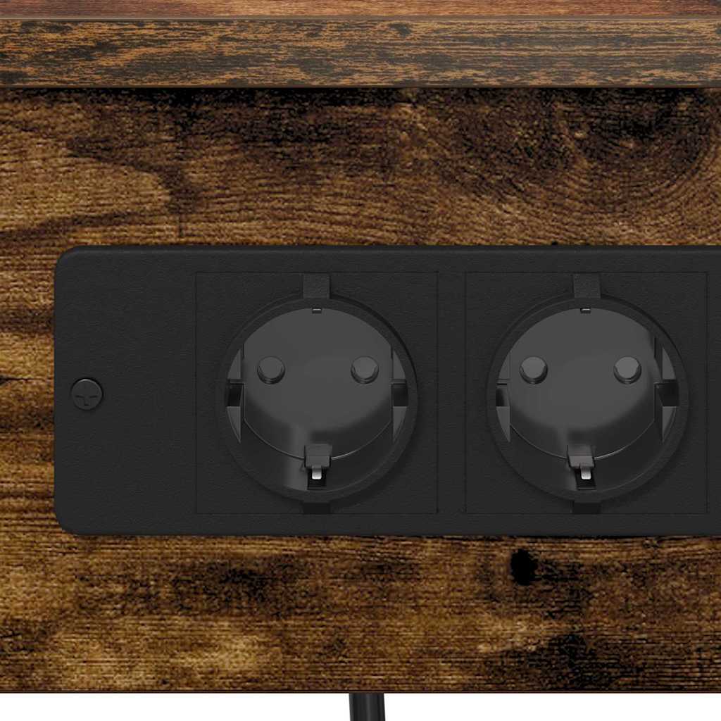 Armadio da Notte 2 pcs Rovere fumé 41 x 31 x 51 cm | homemem39
