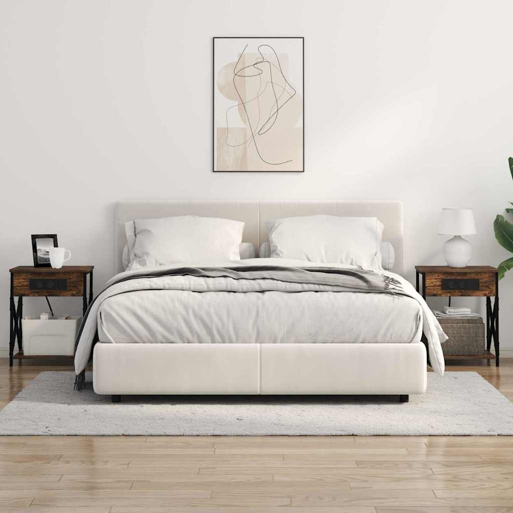 Armadio da Notte 2 pcs Rovere fumé 41 x 31 x 51 cm | homemem39