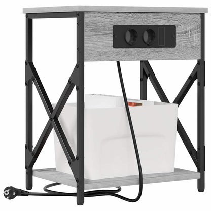Armadio da Notte Grigio Sonoma 41 x 31 x 51 cm | homemem39