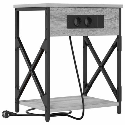 Armadio da Notte 2 pcs Grigio Sonoma 41 x 31 x 51 cm