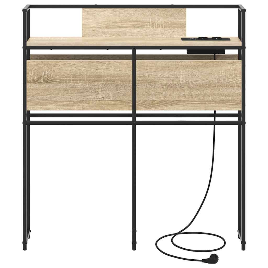 Testata contenitore rovere sonoma 80 cm Legno multistrato