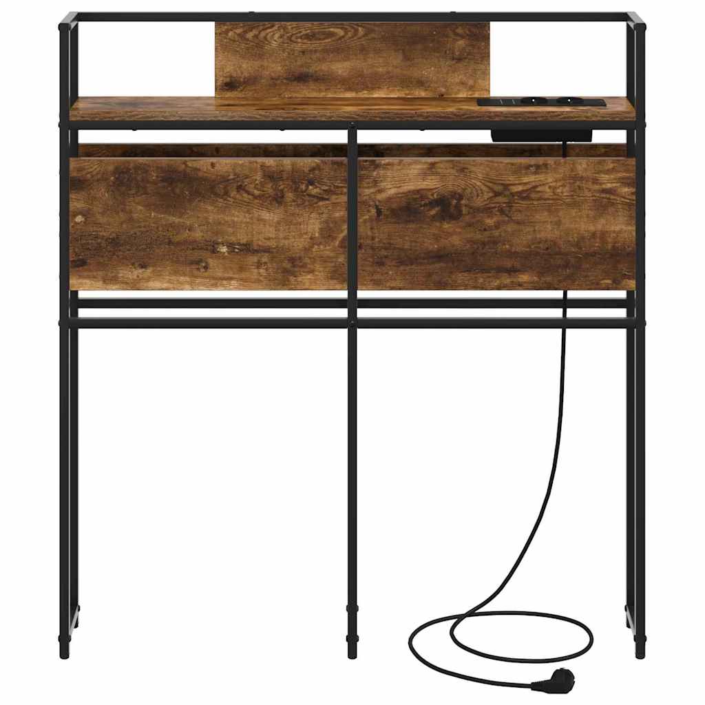 Testata contenitore Rovere fumo 80 cm Legno multistrato