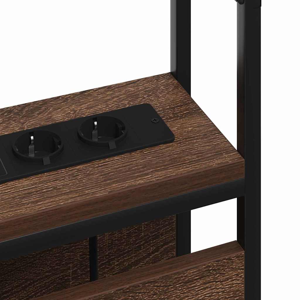 Testata contenitore Rovere marrone 80 cm Legno multistrato